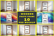 Wooden Frame Mockup Bundle, an Advertising Mockup by ForhadGFX (Thumbnail 1 of 12)