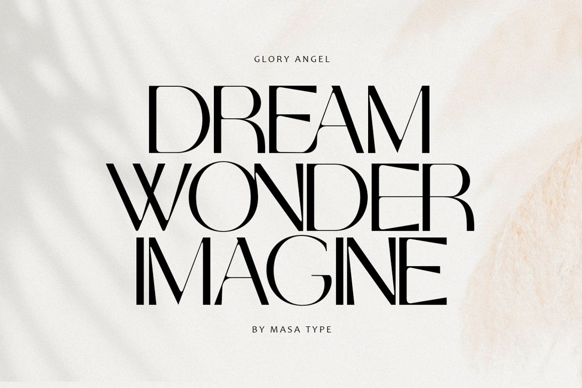 Glory Angel, a Sans Serif Font by MasaType (Photo 7 of 9)