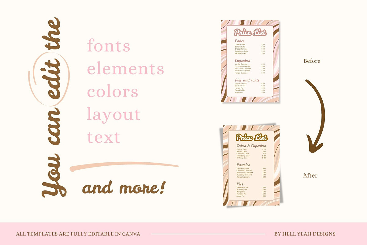 Bakery Brand Stationery Bundle, a Stationery Template by Hell Yeah Designs (Photo 10 of 12)