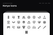 Kenya icons, an Outline Icon by Wencory (Thumbnail 1 of 2)