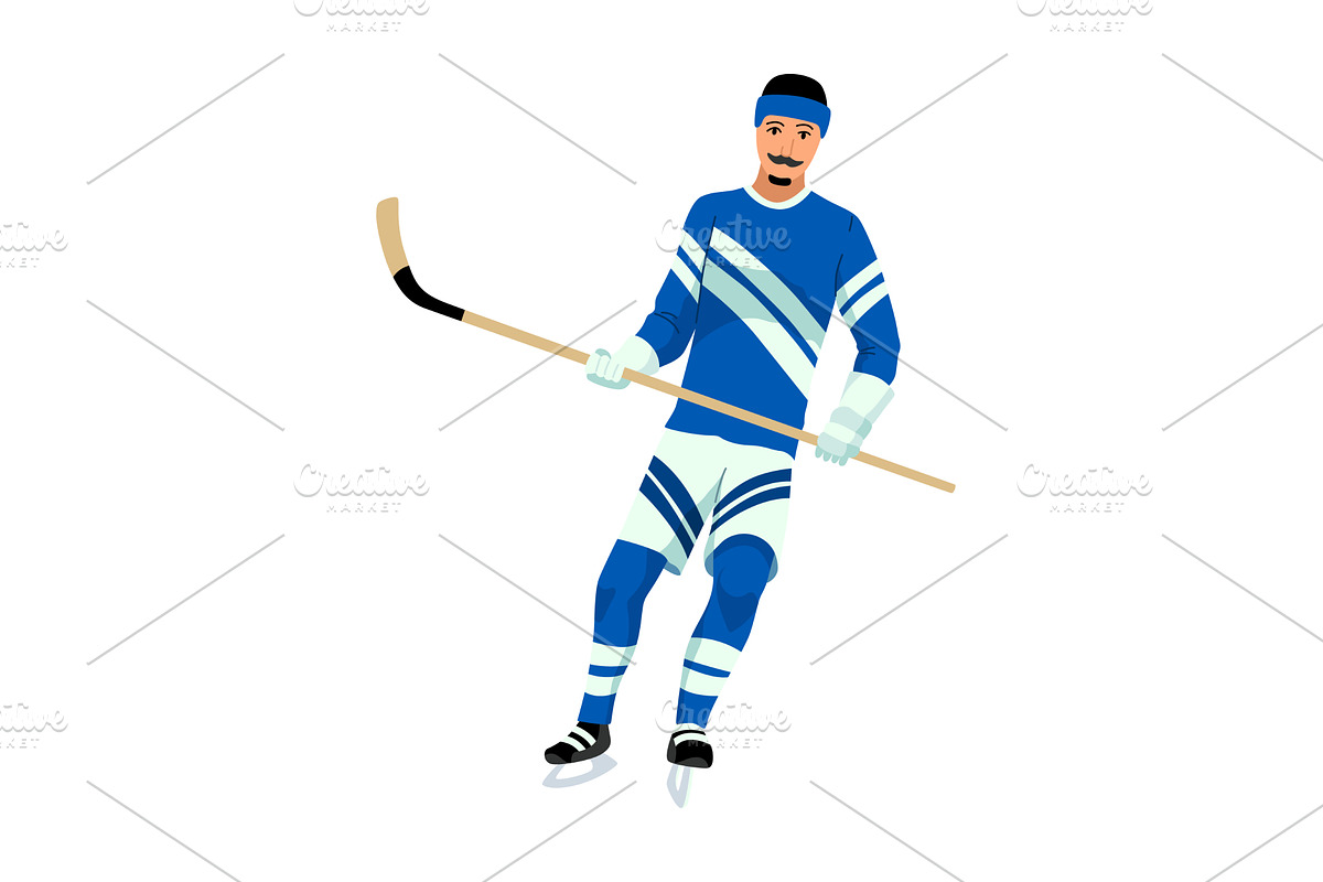 Hockey player. Ice hockey team, a Sport Illustration by Things for designers