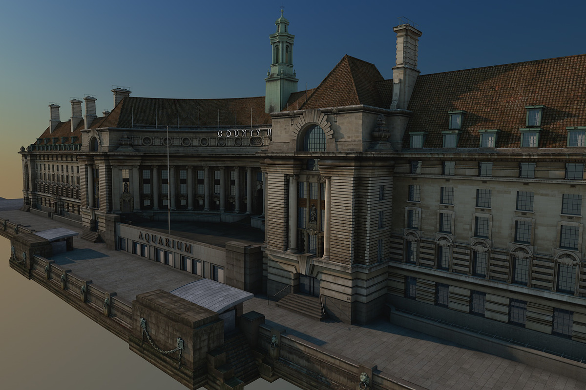 County Hall, London, UK, an Architecture 3D Model by Vertex Modelling (Photo 5 of 11)