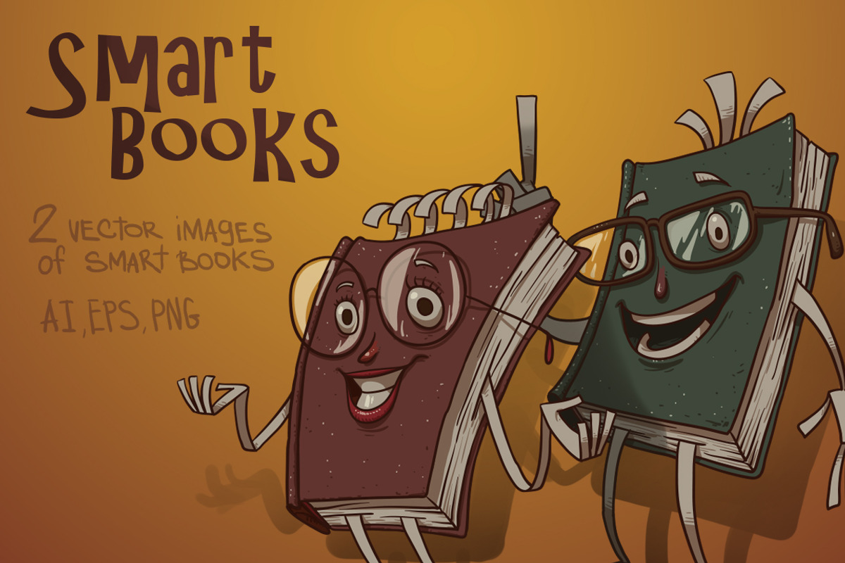 Smart Books, an Education Illustration by IvanNikulin (Photo 1 of 2)