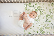 Crib Sheet with Baby Mockup #17, a Product Mockup by JENLYNN Stock Shop (Thumbnail 1 of 5)