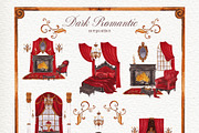 Dark Romantic. Watercolor art, an Object Graphic by ma_i_vi (Thumbnail 8 of 12)