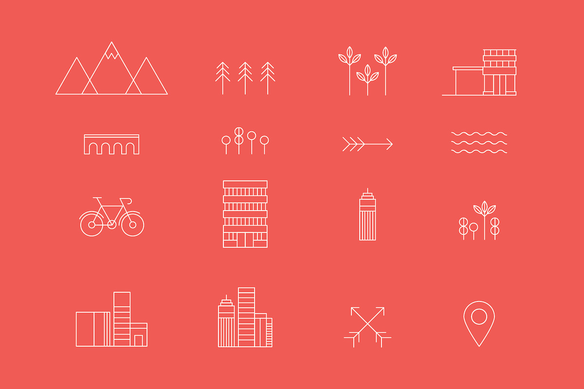 Cycling illustration vectors & logos, an Outline Icon by The Store (Photo 2 of 6)