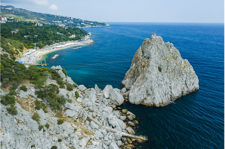 Aerial view of rock cliff Diva in, a Nature Photo by Igor Tichonow