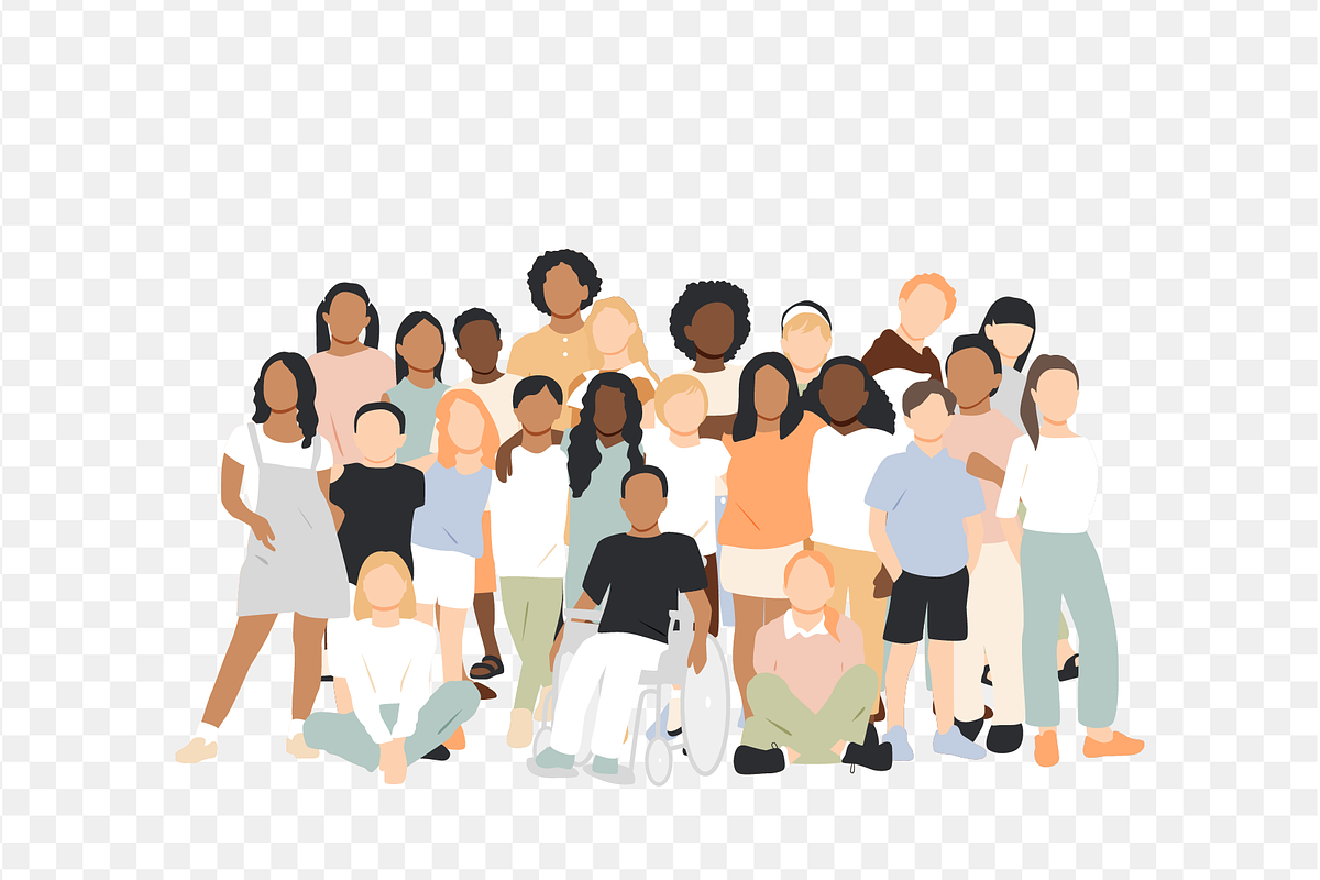 Group of Kids – Two Color Set, a Person Illustration by Stafeeva (Photo 3 of 6)