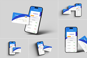 Smartphone And Credit Card Mockups