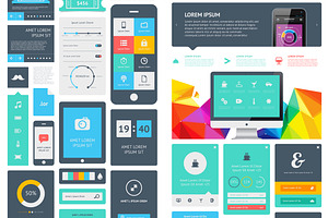 Vector Flat Elements Of Infographics