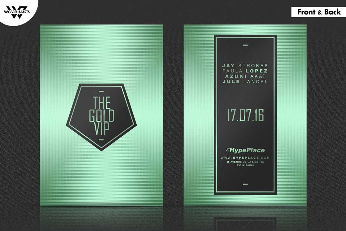 3in1 GOLD MINIMAL Flyer Template, a Flyer Template by WG DESIGN (Photo 4 of 8)