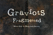 Graviots Fragmented - Broken Letters, a Serif Font by HypeWorksCo (Thumbnail 1 of 12)