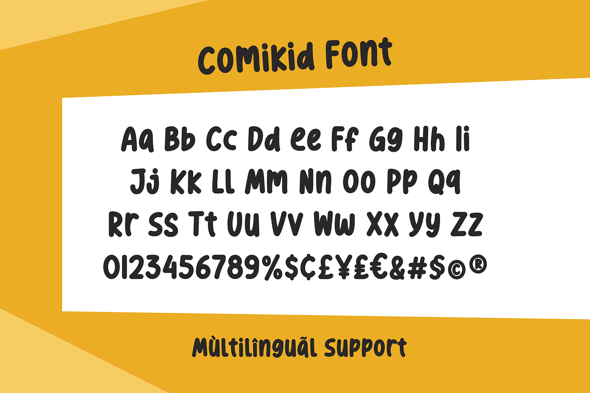 Comikid - Cute & Funny Font, a Handwritten Font by Weape Studio (Photo 4 of 7)