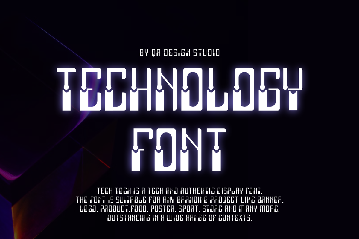 Stuck Techno Font, a Sans Serif Font by QR Design Studio (Photo 2 of 6)