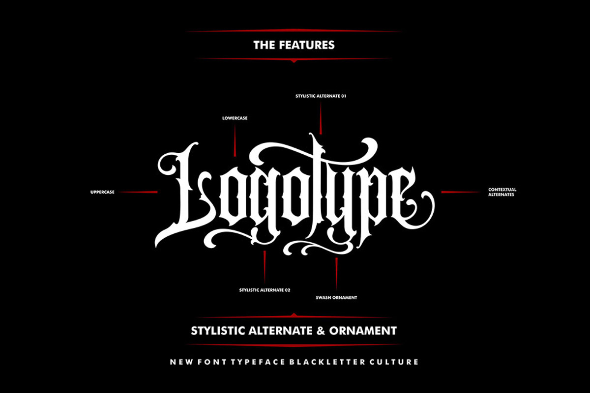 Blackletter Font Bundle preview 3