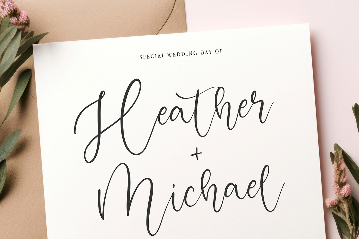 Mint Condition Beautiful Font, a Script Font by Balpirick Studio (Photo 3 of 6)