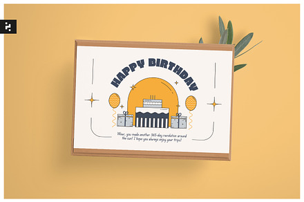 Creative Birthday Greeting Card, a Business Card Template by Neermana