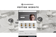 Nova Squarespace Peptide Website, a Squarespace Template by Templatelabsdesign (Thumbnail 1 of 16)