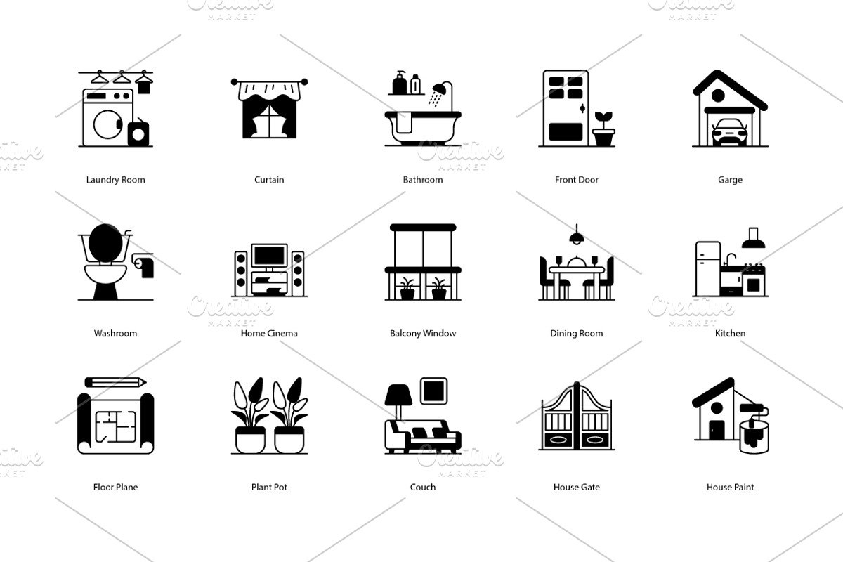 interior Design icons, an Icon by Vector Squad (Photo 3 of 5)