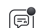 Vector Modern Mobile UI Icons, an Outline Icon by adenpinkstore (Thumbnail 12 of 14)