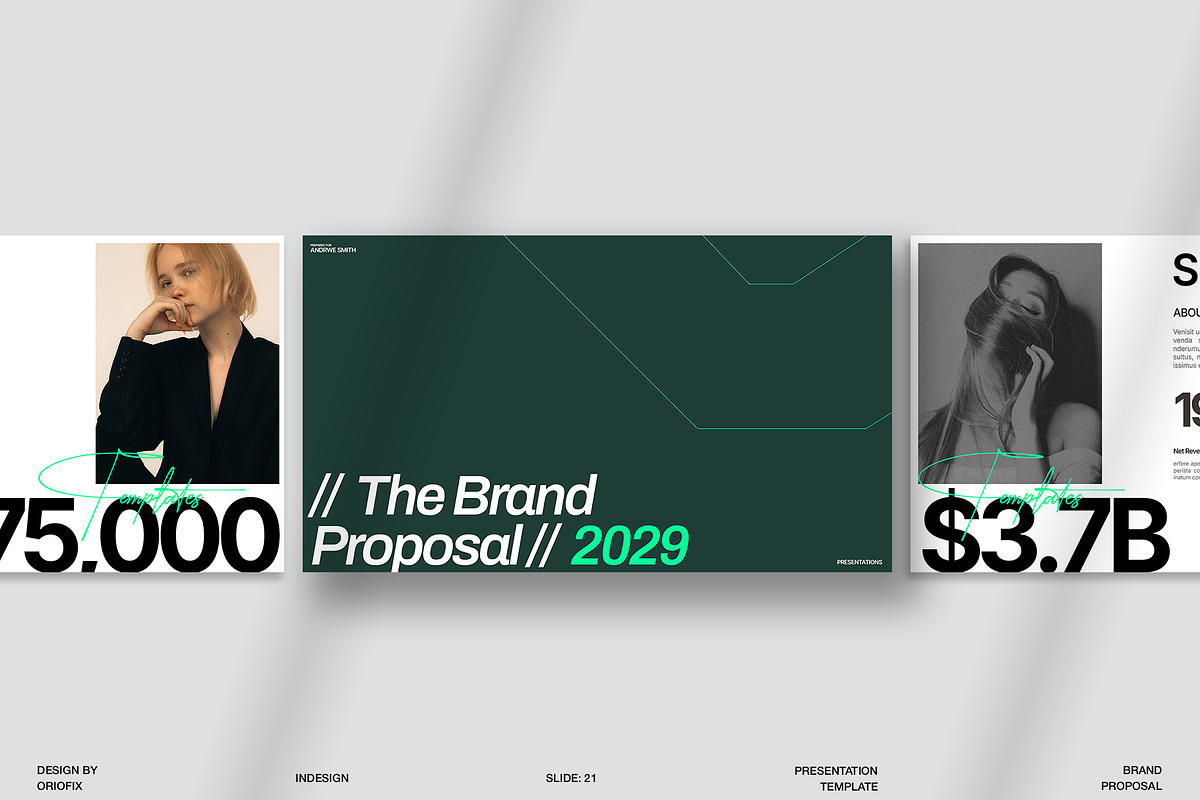 Brand Proposal Presentation Template, a Presentation Template by Oriofix (Photo 4 of 9)