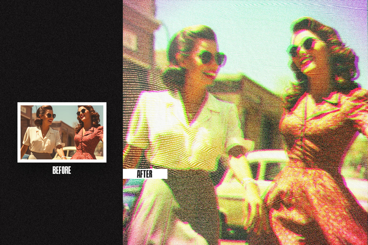 Vintage Tape Square, Poster Effect, a Layer Style Add-On by iDoodle Studio (Photo 4 of 4)