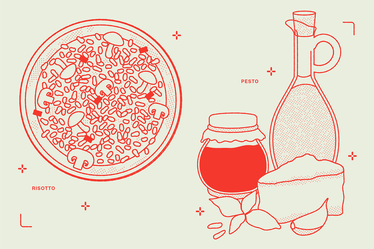 Italian Food Vector Illustrations, a Food Illustration by TheFoodAtlas (Photo 15 of 16)