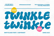 Dirty Clouds - Rough Bubble Font, a Sans Serif Font by Sarid Ezra (Thumbnail 2 of 9)