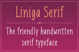 Liniga Serif Font