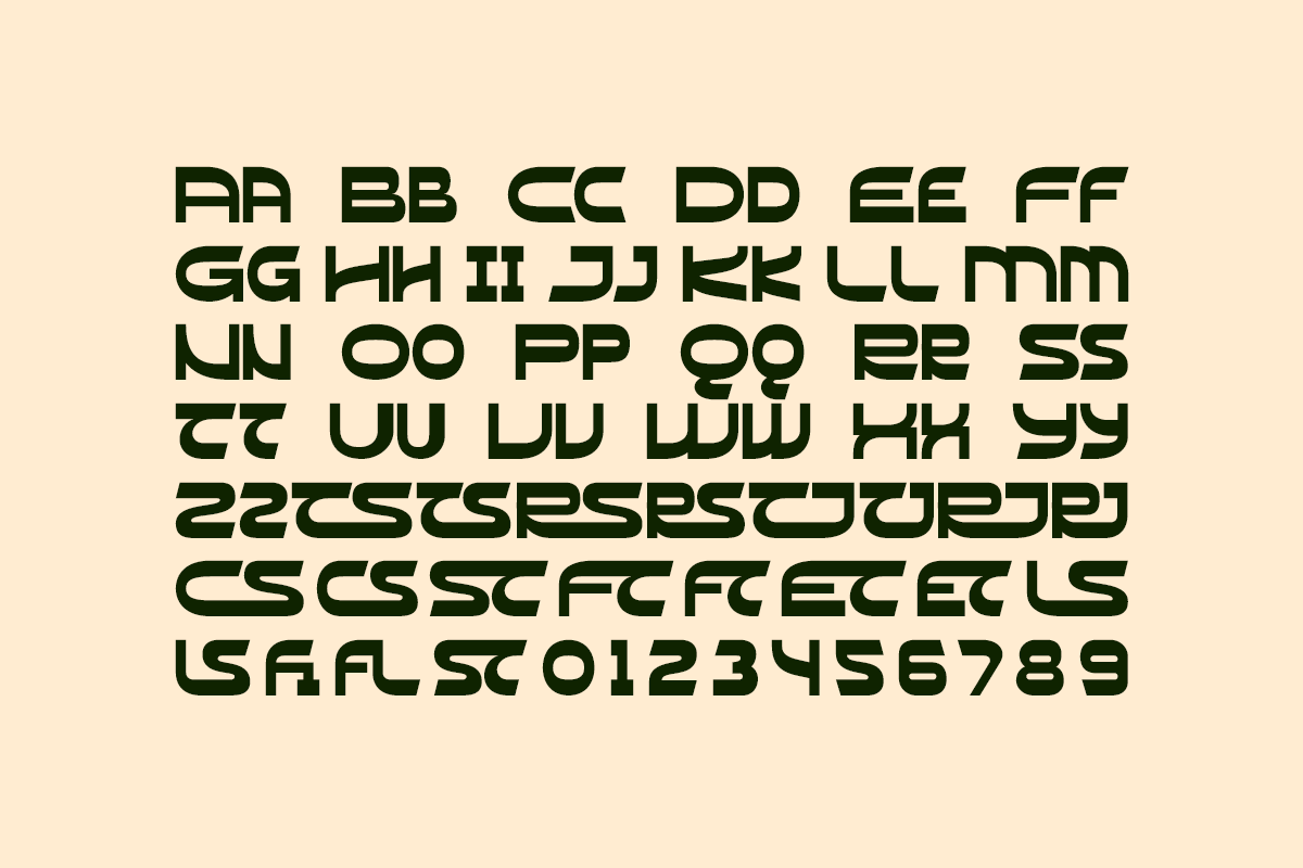 Catona - Retro Garage Font, a Sans Serif Font by Pandeka Studio (Photo 9 of 9)