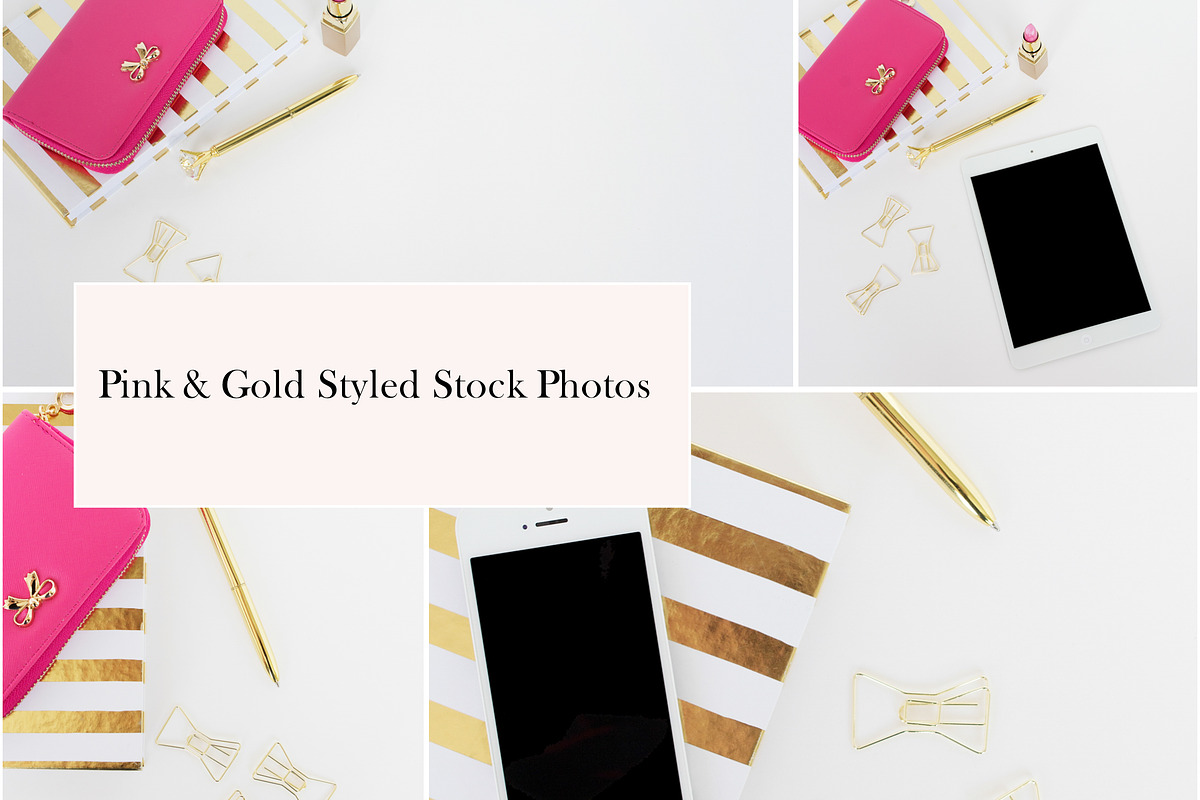 Pink & Gold Styled Stock Photos, a Beauty & Fashion Photo by Fempreneur Styled Stock (Photo 1 of 4)
