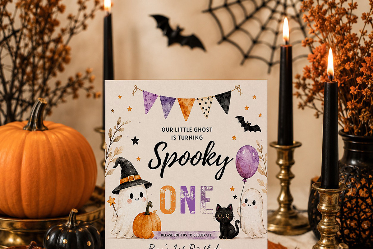 Spooky One Halloween Birthday Invite, an Invitation Template by Arslan (Photo 3 of 5)