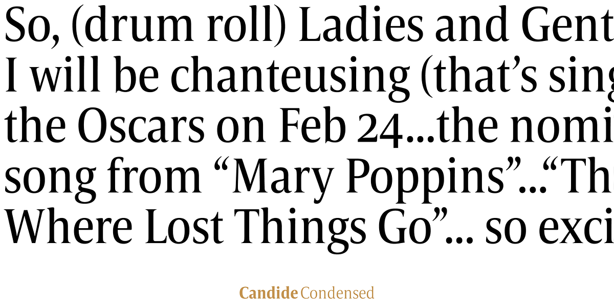 Candide Condensed, a Serif Font by Hoftype (Photo 4 of 10)
