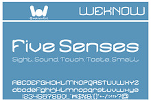 Five Senses font