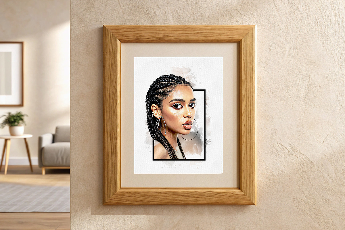 Watercolor Cartoon Portrait Art, an Action Add-On by MRI STUDIO (Photo 11 of 24)