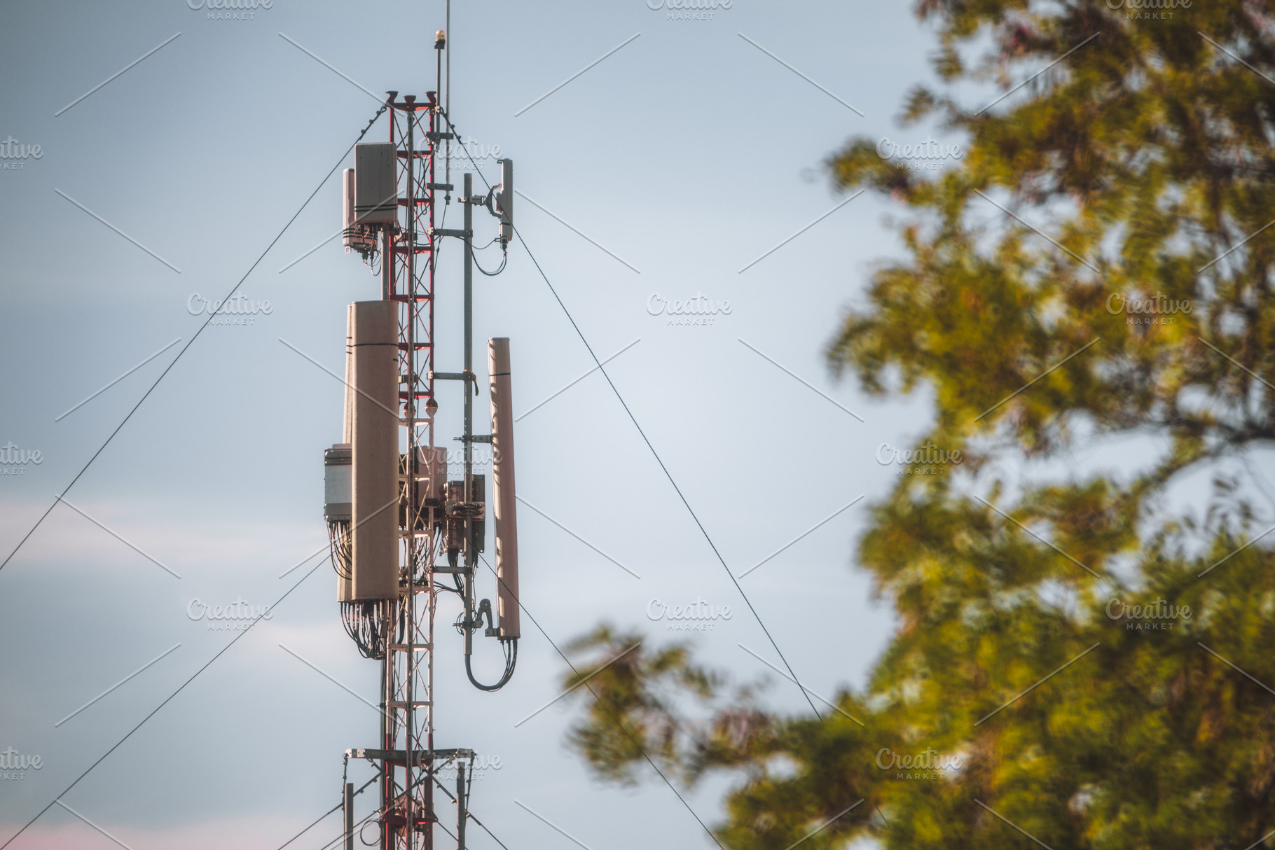 Telephoto Cellular Tower, a Technology Photo by SkyNext