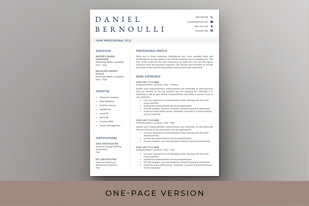 Modern Resume & Cover Letter - Word, a Resume Template by Resume Bureau (Photo 2 of 6)
