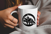 Black Silhouette Dinosaurs Bundle, an Animal Illustration by Bubble Pixel (Thumbnail 3 of 5)