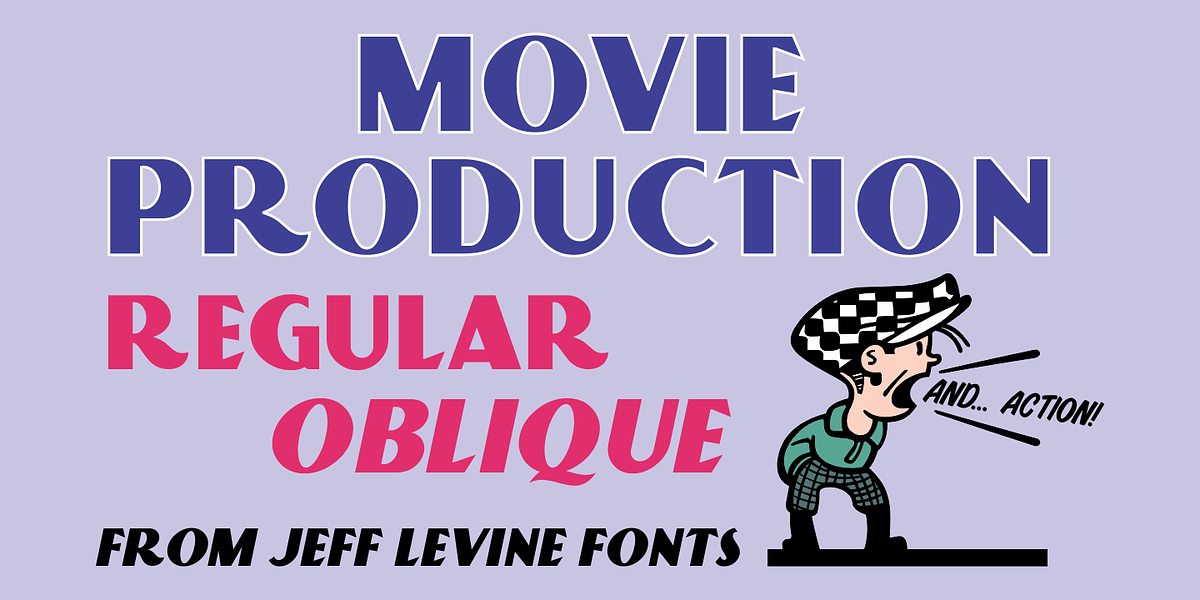 Movie Production JNL, a Sans Serif Font by Jeff Levine Fonts (Photo 1 of 5)