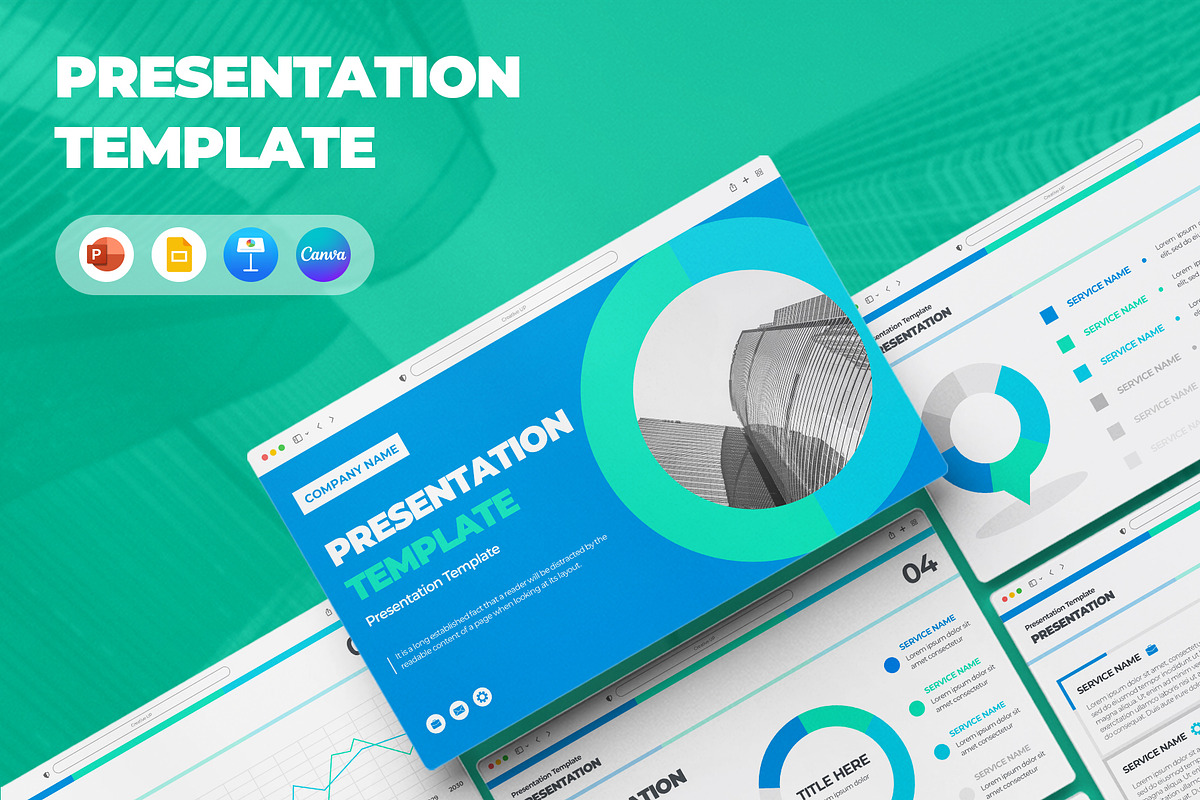 Sleek Marketing Pitch Deck, a Presentation Template by CreativeUP (Photo 1 of 6)