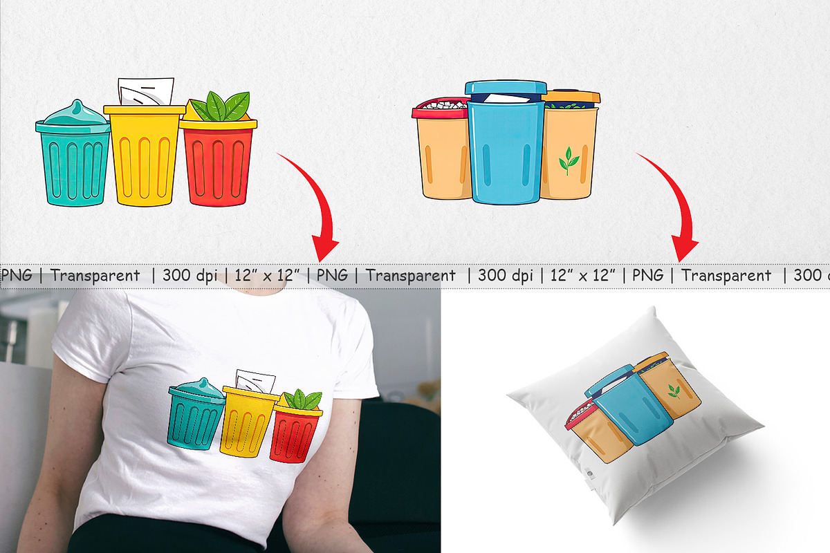 Sorting Bins Clipart, a Graphic by Artnoy (Photo 3 of 5)