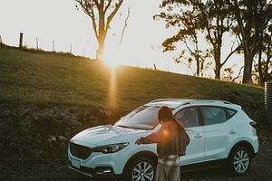 Girl Dancing in Sunset Light, a Person Photo by Valeriia Miller