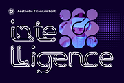 Aesthetic Titanium - Neon Tech Font, a Sans Serif Font by 177Studio (Thumbnail 6 of 8)