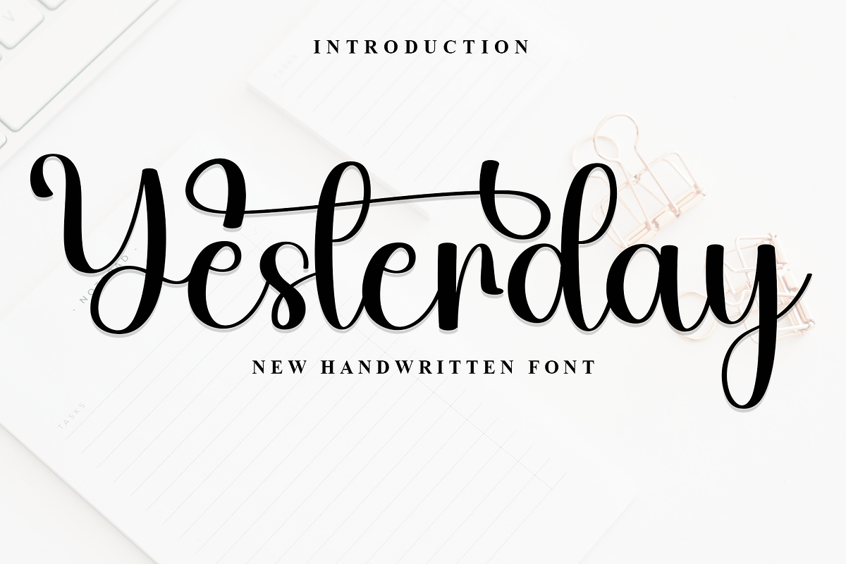 Yesterday, a Handwritten Font by InermediaSTUDIO (Photo 1 of 8)
