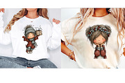 Christmas Cute girls Clipart, an Illustration by Designworld (Thumbnail 3 of 6)