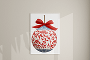 Christmas Baubles Clipart Set, a Decorative Illustration by Pati Charm Studio (Thumbnail 8 of 8)