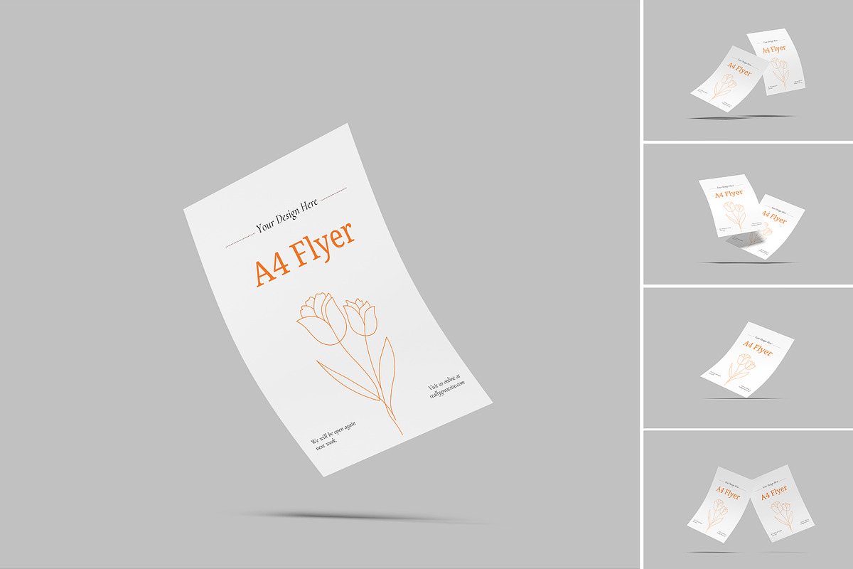 Premium Flyer Mockup, a Flyer Template by rizalamora (Photo 1 of 10)