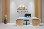 Receptionist Room - Logo Mockup, an Advertising Mockup by Modaldesain (Thumbnail 1 of 2)