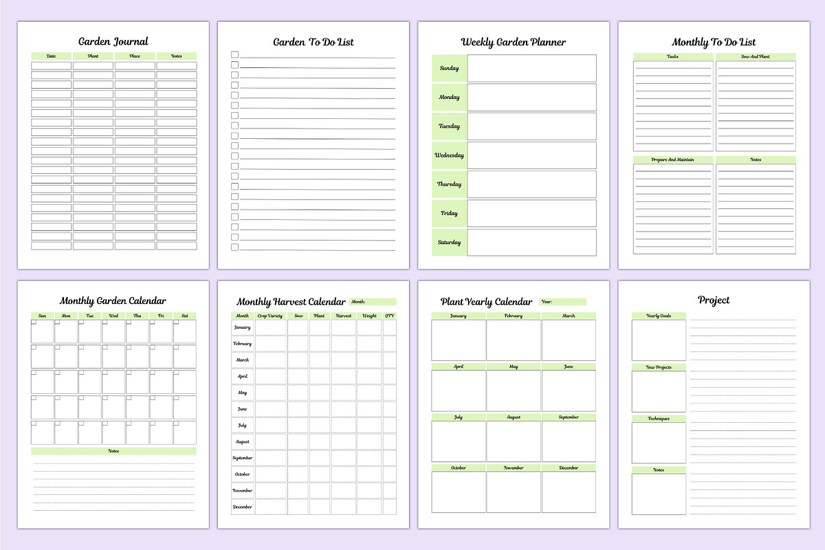 2025 Garden Planner For Canva, a Stationery Template by Shumaya (Photo 2 of 8)