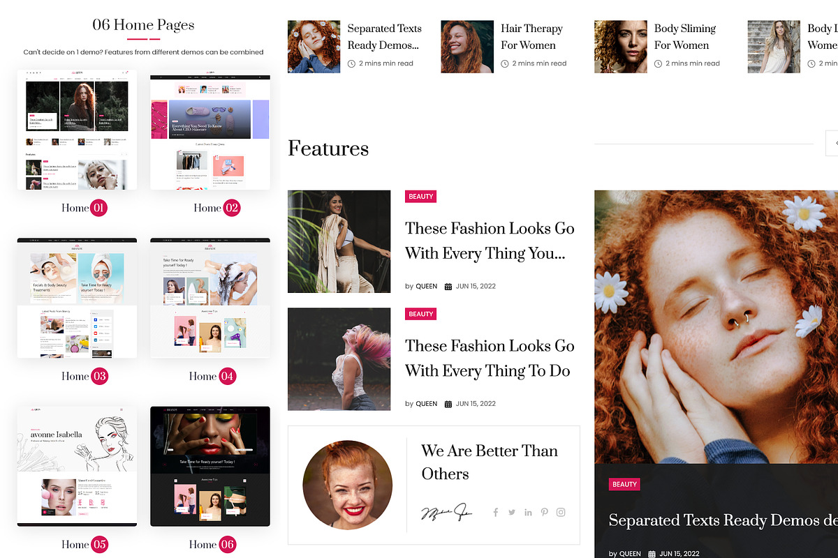 Fashion Lifestyle Blog WordPress, a WordPress Template by UInstrument (Photo 4 of 7)